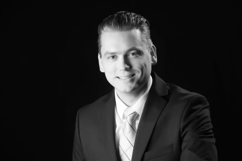 Attorney James Betzold in a suit